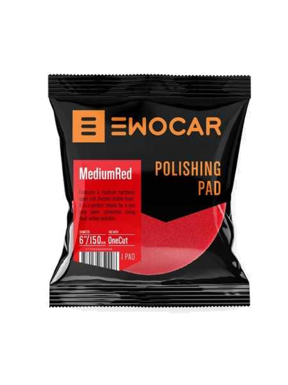 EWOCAR MediumRed - vidutinio kietumo poliravimo padas